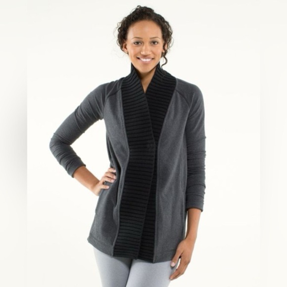 Lululemon Bliss Break Wrap Heathered Black size 10